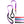 Purple dog leash for small dogs and puppies, 5/8 inch wide and 4ft long. Neoprene handle & grip with brushed steel clip. Close up of leash handles in red, blue, purple and black.